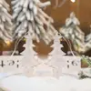 Adornos navideños Adornos para árbol de Navidad Copo de nieve transparente Cristal acrílico Colgante creativo Copo de nieve navideño