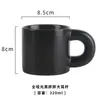 Taza Gordita Taza de Cerámica Nicho Simple Asa Grande de Oreja Taza de Agua de Cerámica Hecha a Medida LOGOTIPO Regalo de Hotel