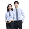 Camisa de sarja de outono, camisa de algodão de manga comprida para homens e mulheres, vendas femininas, loja 4S, macacão profissional, logotipo bordado