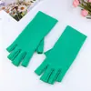 Luvas para Nail Art, Proteção Solar, Anti-Bronzeamento, Sem Dedos, Anti-Radiação, Ferramenta Especial para Trabalho nas Unhas, Mangas Meio Dedo Anti-Bronzeamento