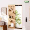 Espejo para vestidor de tablero perforado, espejo deslizante invisible, adecuado para apartamentos pequeños, dormitorios y recibidores; espejo de cuerpo entero de pared