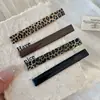 Pinza lateral para el pelo con estampado de leopardo Maillard, pasador de moda para flequillo de la frente, pinza de pico de pato lateral, accesorio para el cabello