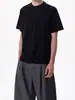 Venda Direta da Fábrica Camiseta de Manga Curta para Homem, Estilo High Street Americano de Verão, Pulôver Desconstruído com Gola Redonda, Design de Marca Tendência, Camiseta de Corte Amplo
