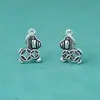Colgante Potenciador de Dinero Plata de Ley S925 Vintage Plata Lisa Hueco Moneda de Cobre Caballo del Zodiaco Amuleto Pulsera DIY Año de Nacimiento