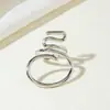 Joyería Transfronteriza Europea y Americana, Anillos Irregulares de Aleación Exagerados con Forma de Labios de Moda y Únicos, Juego de Anillos Huecos Vintage