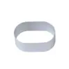 Forma Oval Semicozida para Assar em Casa para Queijo Ferramenta Doméstica Antiaderente para Assar Lanche Forma para Mousse Bolo Queijo