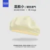 Boina de punto transpirable ligera de verano para mujer, hace que la cara se vea más pequeña, estilo japonés, simple, color liso, moderna, casual, sombrero de pintor artístico