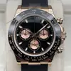 Reloj para Hombre Rolex Daytona Serie 40mm Multifuncional Cronógrafo Incrustado de Diamantes Mecánico Totalmente Automático Aliexpress