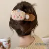Pinza de Pato de Flor de Lana Pinza para el Cabello de Otoño e Invierno Pasador de Flor Tejida Estilo Coreano Pinza de Temperamento Accesorios para el Cabello de la Parte Posterior de la Cabeza