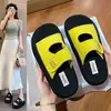 Sandalias Deslizantes Deportivas de Lujo Ligero Estilo Chanel 2026 Nuevas de Moda Color Sólido Transpirables Zapatillas Elevadoras para Mujer
