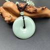 Colar de fivela grande de segurança de imitação de jade verde escuro retro loja ao vivo drenagem atividades presentes Yiwu joias atacado
