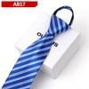 Corbata Formal de Negocios para Hombre Oumus, Corbata Ancha para Trabajo Boda Cremallera Perezosa Fácil de Jalar para Hombre