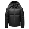 Efecto de retención de calor, grueso y cómodo, chaqueta de plumas, adecuada para clima extremadamente frío, chaqueta con capucha casual para hombre para comercio electrónico transfronterizo