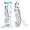 Control Remoto Inalámbrico Vibratorio con Forma de Maza para Hombres, Funda Gruesa de Cristal para Pene, Anillo de Bloqueo Vibratorio, Suministros para Adultos