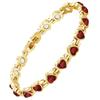 Pulsera Magnética de Aleación Ecológica Ajustable Gauss Full-Magnética con Pedrería en Forma de Corazón, Superventas Transfronteriza de Amazon para Mujer en Stock