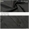 Calça Larga Estilo Workwear Cinza Escuro com Múltiplos Bolsos, Cintura Alta com Corte Único e Fashion, Roupas Masculinas Slimming e Tendência