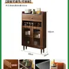 Gabinete de almacenamiento integrado de pared, nuevo gabinete lateral estrecho ultradelgado de 20 cm, gabinete para té, gabinete de almacenamiento para comedor y cocina