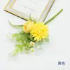 Ramo Atado a Mano de Onagra y Rosa Artificiales, Arreglo Floral de Flores Falsas Estilo Ins para Decoración Floral de Escritorio, Fiesta y Entrada