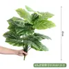 Venta al por mayor spot combinación de plantas verdes artificiales macetero exterior departamento de ventas de calle comercial canaleta para flores decoración de ventana cuadrada