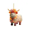 2023 Nuevo de Amazon Decoraciones Navideñas de Color Acrílico de Hella y Vaca Linda Vaca de Dibujos Animados Colgante para Coche