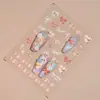 Redanco5D Repujado Popular Dibujos Animados Pegatina para Uñas Pequeño Lazo Fragante Pegatina Estéreo para Uñas He1436
