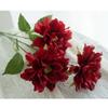 Imitação de flor 3 cabeça hibisco peônia flor falsa mesa de flores de casamento grande peônia flor de seda hotel flor decorativa atacado