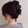 Pinza para el pelo casual medio recogida, Pinza para el pelo de alta gama, Pinza de lazo de tamaño mediano, Pinza de tiburón francesa versátil, Adorno para la cabeza elegante