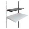 Colgador de Ropa Columna Aa Metal Armario Blanco Tubo Redondo Estante de Doble Propósito Colgador Lateral Engrosado DIY Blanco Negro