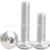 Tornillos de acero al carbono galvanizado de cabeza plana grande con hexágono interior, tornillos de hexágono interior de cabeza de paraguas, pernos de cabeza de hongo M3/M4/M5/M6
