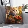 Funda de Cojín para Sofá de Mascota Linda de Venta Caliente Temu Transfronteriza Funda de Cojín para Sofá Textil para el Hogar Decorativa Bordado Falso