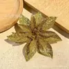 Decoração de Natal simulação 16CM Flor de Natal simulação planta verde decoração de interior simulação Acessórios Diretos da Fábrica de Flores