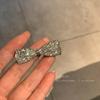 Nueva Horquilla de Lazo de Diamantes con Letra Flash para Mujer, Exquisita, para Flequillo Lateral, Cabello Suelto, Horquilla con Sentido Avanzado, Clip para el Cabello, Accesorios para el Cabello