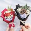Mini ramo de gypsophila exquisito, hecho a mano, flores secas para coche, rosa eterna, regalo de bricolaje, decoración de regalo de mano