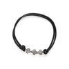 Pulsera Colorida de Verano Tejida a Mano con Cuerda de Cera Estilo Étnico PU Cuero Impreso Pulsera Cuerda Simple Multicolor Cuerda de Mano