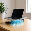 Soporte para Laptop Soporte Invisible de Pegar Almacenamiento Plegable Estante Elevado Portátil Soporte para Teclado Almohadilla para Pies Estante de Soporte
