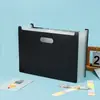 Carpeta de Estudiante Multicapa con Bolsa de Acordeón Horizontal con Caja de Almacenamiento por Clasificación Bolsa Organizadora de Exámenes Gran Capacidad Multifuncional