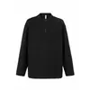 Otoño/Invierno 2025 Nuevo Retro Americano Cuello Redondo Cremallera Corte Tridimensional Remache Base de Terciopelo Alemán Camiseta Sudadera para Hombre