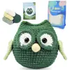 Paquete de Materiales para Crochet de Lana Set Muñeca de Peluche de Tejido Muñeca Tejida Muñeca de Ganchillo Tejido DIY