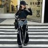 Conjunto de Roupa de Outono para Meninas 2025 Novo Estiloso Roupa Esportiva Infantil para Crianças Maiores, Conjunto Tendência de Duas Peças para Primavera e Outono
