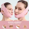 Venda Transfronteriza Nueva de Malla Rosa Transpirable para Cara en V Presurizada para Línea Mandibular Estiramiento de Piel Contorno Máscara de Dormir