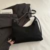 Bolso pequeño retro de estilo coreano para mujer 2025 Nuevo Simple para ir al trabajo Textil Hombro Cruzado Moda Portátil Bandolera