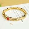Pulsera de Ágata Roja Aiyu Pulsera de Ágata Verde Calcedonia Vintage para Mujer Venta al por Mayor de Fábrica Transmisión en Vivo Dropshipping S3100806