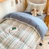 Set de Tres Piezas de Algodón para Cama de Dormitorio de Estudiante 2025 Nuevo Individual Algodón Cama Sábanas Funda de Edredón Juego Completo de Ropa de Cama