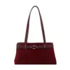 Bolso de mano pequeño cuadrado texturizado popular de este año para mujer, nuevo modelo de verano 2026, con decoración de cinturón, bolso de hombro, bolso de axila para ir al trabajo