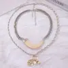 Collar de Hip-Hop Popular Europeo y Americano Transfronterizo Colgante de Cruz Joyería de Personalidad de Moda para Hombre Remate Elegante de Gama Alta