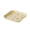 Plato Cuadrado de Plástico para Snacks Casero Plato Coreano para Huesos de Cereza Plato para Snacks de Frutas Fruta Deshidratada Plato para Desechos de Huesos de Mesa de Comedor