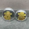 Concha de Agua Oro Puro 999 Tesoro de Riqueza Gato de la Fortuna Pegatina Dorada para Teléfono Móvil Tienda de Oro Promoción de Transmisión en Vivo Regalo para Atraer Clientes