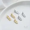 Retenção de Cor Forte Ouro 14K Preenchido Rosa Borboleta Dupla Tulipa Pequena Etiqueta DIY Corrente de Cauda Estendida Pulseira Pingente Acessórios