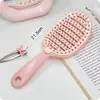 Pente Autolimpante Patenteado com Papel Isolante, Limpadores de Cabelo e Limpeza, Limpeza Anti-Sujeira, Uso Duplo para Cabelos Secos e Molhados, Pente de Massagem