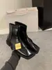 Botas Martin negras de suela plana y punta cuadrada estilo británico para mujer, nuevo modelo 2024, botines vintage estilo francés para primavera, otoño, invierno